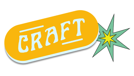 A Sticker that says Craft