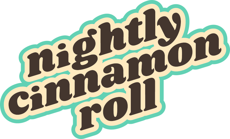 Nightly Cinnamon Roll Logo